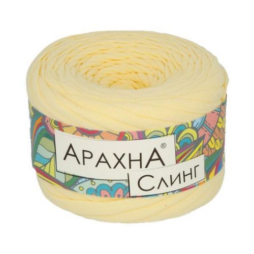 Пряжа Arachna “Sling", 140г/50м 016 СВ. желтый