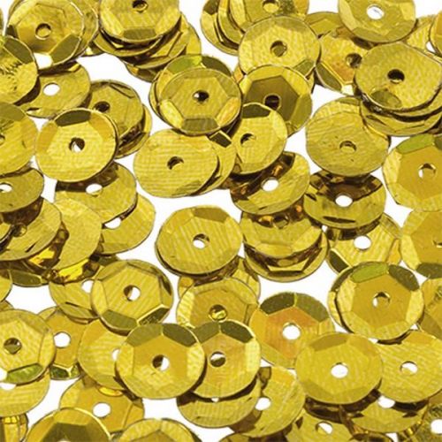 Пайетки "Zlatka" россыпью ZC 6 мм 5 х 10 г №02 яр.желтый