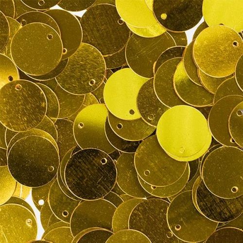 Пайетки "Zlatka" россыпью ZF-27 15 мм 5 х 10 г №12 т.жёлтый