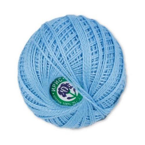 Пряжа ПНК им Кирова “Ирис", 25г/150м — 2706 голубой