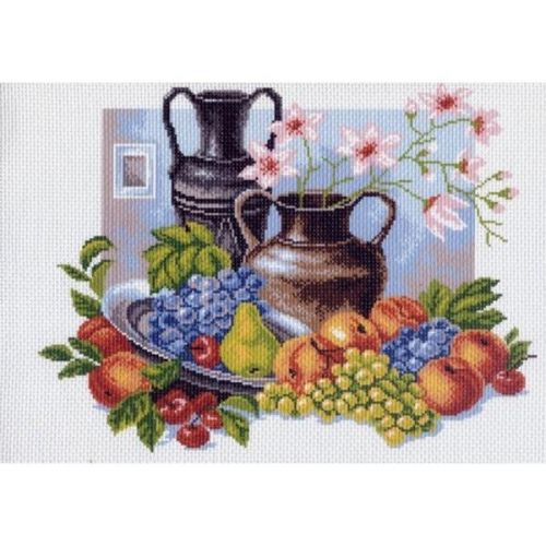 Вышивка 0601 - Натюрморт скувшинами