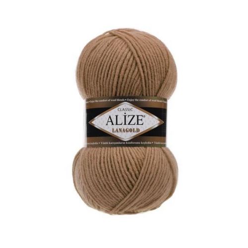Пряжа Alize «Lanagold 240», 100г/240м — 466 темно-бежевый