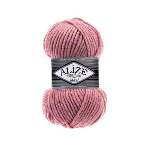 Пряжа Alize "Superlana Maxi", 100г/100м 204 темная пудра Пряжа Alize "Superlana Maxi", 100г/100м 204 темная пудра