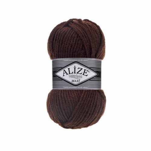 Пряжа Alize "Superlana Maxi", 100г/100м 26 коричневый Пряжа Alize "Superlana Maxi", 100г/100м 26 коричневый