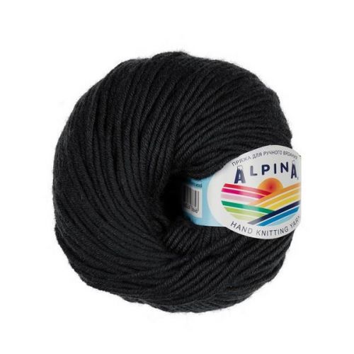 Пряжа Alpina «Margo», 50г/75м — 02 черный