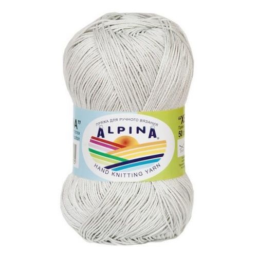 Пряжа Alpina “Xenia", 50г/240м — 053 серый Пряжа Alpina “Xenia", 50г/240м — 053 серый