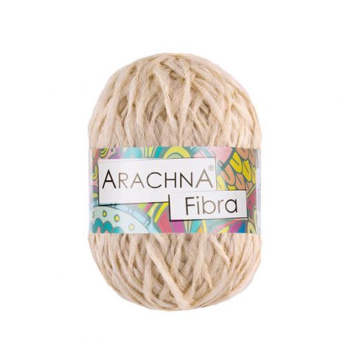 Пряжа "ARACHNA" "Fibra" 50г/200м 04 бежевый