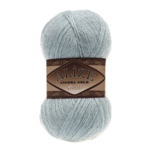 Пряжа Alize «ANGORA GOLD SİMLİ», 100г/500м — 114 мята Пряжа Alize «ANGORA GOLD SİMLİ», 100г/500м — 114 мята