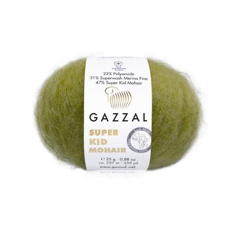 Пряжа Gazzal «Super Kid Mohair New », 25г/237м — 64422