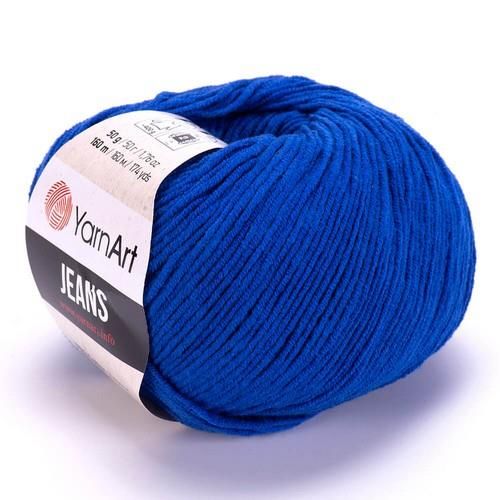 Пряжа YarnArt “Jeans", 50г/160м 47 синий
