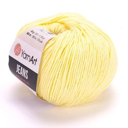 Пряжа YarnArt “Jeans", 50г/160м 67 желтый лимон Пряжа YarnArt “Jeans", 50г/160м 67 желтый лимон