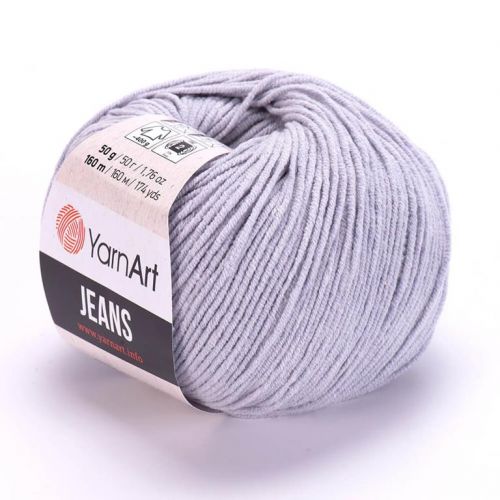 Пряжа YarnArt “Jeans", 50г/160м 80 св.серый