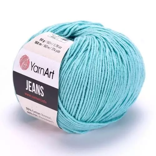 Пряжа YarnArt “Jeans", 50г/160м 81 голубой