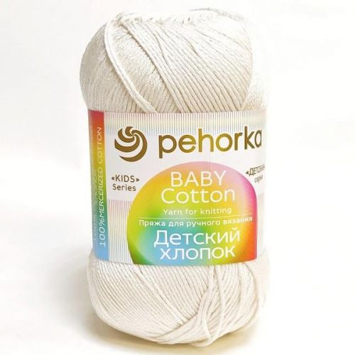 Пряжа Пехорка “Детский хлопок", 100г/330м 573 т.изумруд