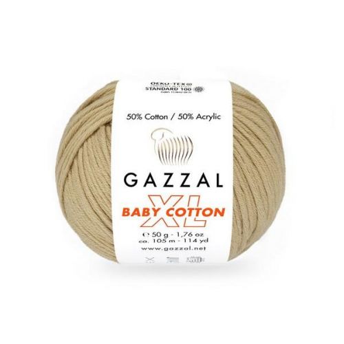 Пряжа Gazzal “Baby Cotton XL“, 50г/105м 3424XL