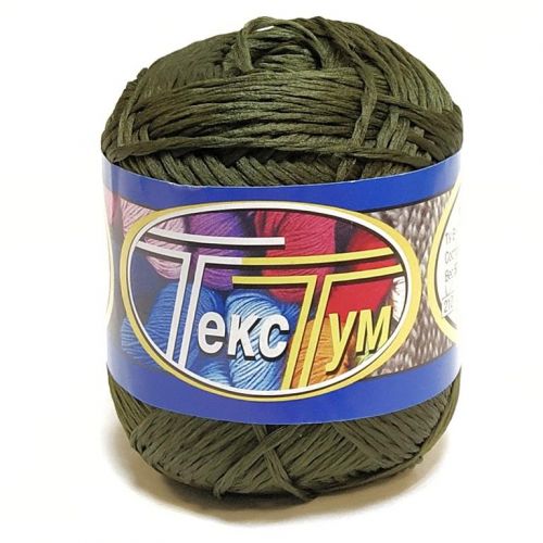 Пряжа ТексТум (носочная добавка) 50гр, цвет оливковый