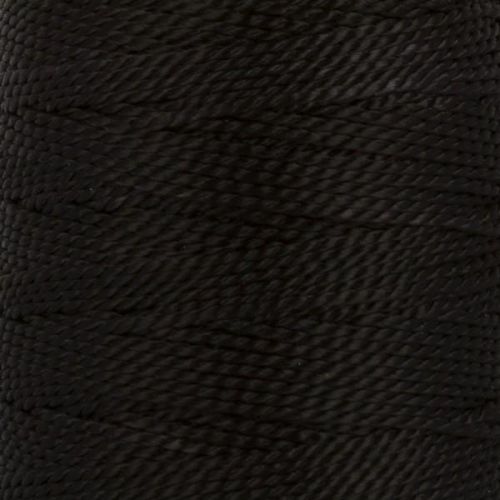 Швейные нитки (полиэстер) 1500D/2 обувные 45.7 м черный