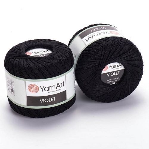 Пряжа Yarnart "Violet", 50г/282м — 999 Пряжа Yarnart "Violet", 50г/282м — 999
