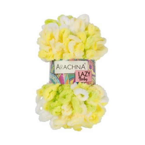Пряжа ARACHNA «BABY LAZY», 100г/8.5м 06 белый-св.голубой-голубой-салатовый Пряжа ARACHNA «BABY LAZY», 100г/8.5м 06 белый-св.голубой-голубой-салатовый