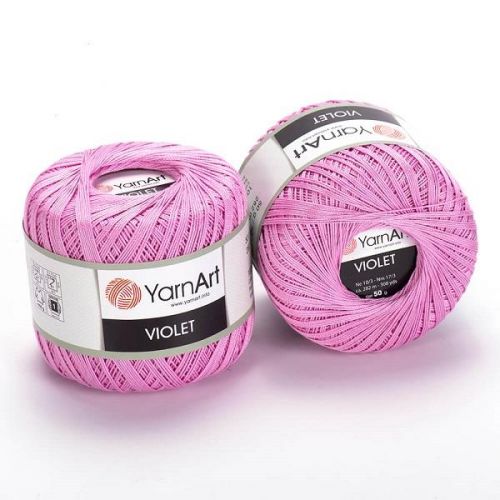 Пряжа Yarnart "Violet", 50г/282м — 319 розовый Пряжа Yarnart "Violet", 50г/282м — 319 розовый
