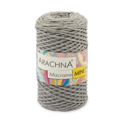Пряжа Arachna "Macrame Mini", 250г/230м 42 серый меланж
