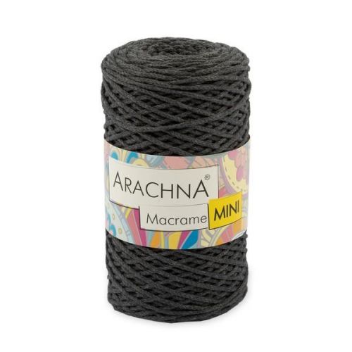 Пряжа Arachna "Macrame Mini", 250г/230м 43 т.серый