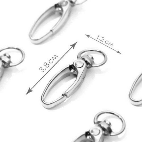 Карабин металлический 38 * 12 мм / 10 * 1 мм