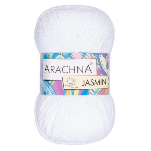 Пряжа ARACHNA "JASMIN" 100г/250м 101 белый