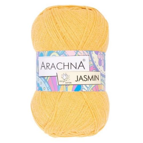 Пряжа ARACHNA "JASMIN" 100г/250м 125 желтый