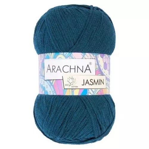 Пряжа ARACHNA "JASMIN" 100г/250м 131 сине-зеленый