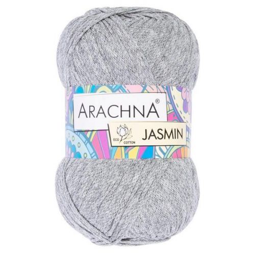 Пряжа ARACHNA "JASMIN" 100г/250м 169 серый