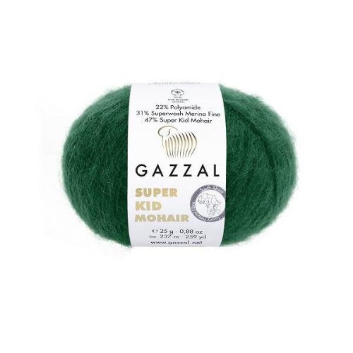 title="Пряжа Gazzal "Super Kid Mohair New ", 25г/237м — 64424"