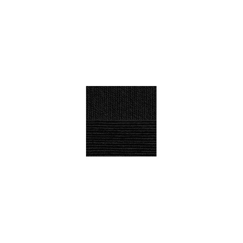 Пряжа Детская новинка, цвет черный (002), Пехорка