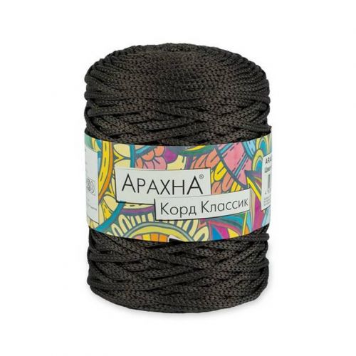 Пряжа ARACHNA "Cord Classic" 200г/100м 06 т.серый