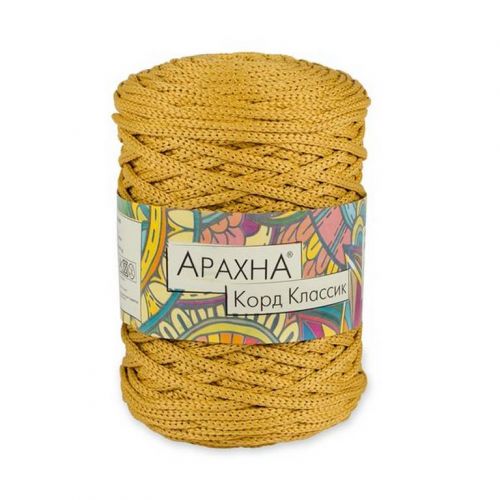 Пряжа ARACHNA "Cord Classic" 200г/100м 07 золотистый