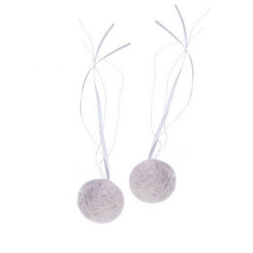 Помпоны декоративные (кролик) "Gamma" POFM-03 02 серый