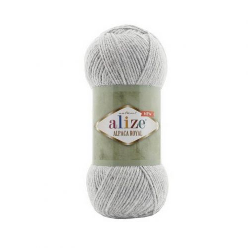 Пряжа Alize "Alpaca Royal NEW", 100г/250м 684 пепельный меланж