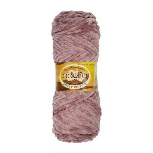 Пряжа ADELIA "DOLLY VELOUR" 100г/93 м 05 античная роза
