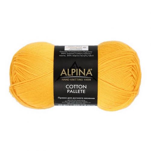 Пряжа ALPINA COTTON PALLETE, 50 г/205 м 11 желтый Пряжа ALPINA COTTON PALLETE, 50 г/205 м 11 желтый