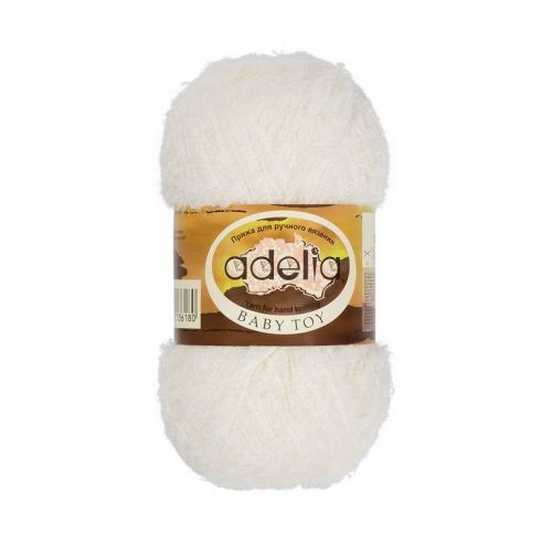 Пряжа ADELIA "BABY TOY" 50 г 255 м 01 белый