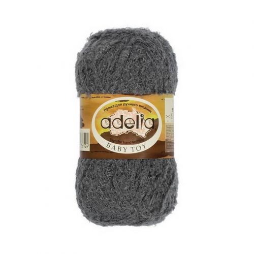 Пряжа ADELIA "BABY TOY" 50 г 255 м 05 т.серый