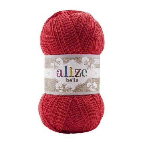 Пряжа Alize “Bella", 100г/360м 56 красный