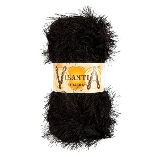 Пряжа Trafka Visantia 100гр/150м, 1001 черный