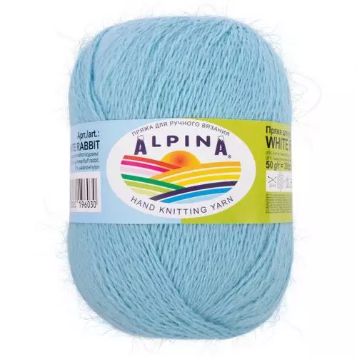 Пряжа ALPINA "WHITE RABBIT" 50г/300м 241 голубой