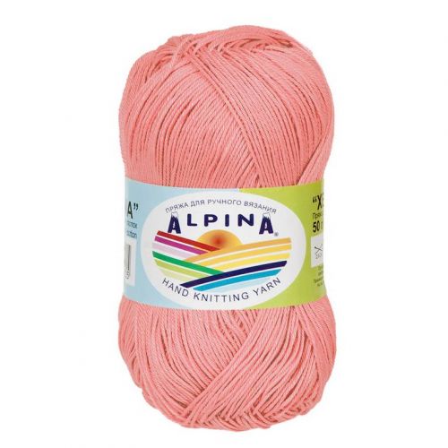 Пряжа Alpina "Xenia", 50г/240м — 708 персиковый Пряжа Alpina "Xenia", 50г/240м — 708 персиковый