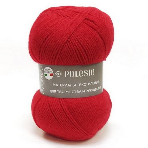 Пряжа Polesie "Фаворит NEW", 100г/385м красный мак
