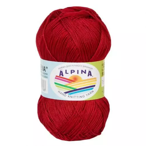 Пряжа Alpina "Xenia", 50г/240м 178 бордовый