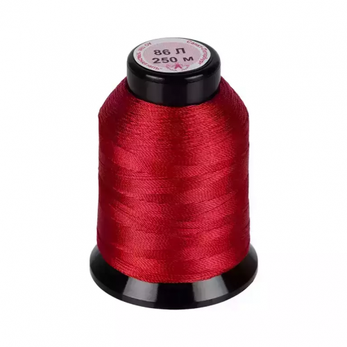 Нитки лавсан 86Л 100% полиэфир 250 м 132 красный