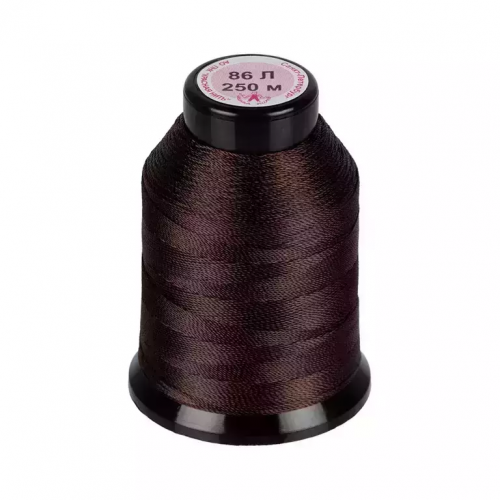 Нитки лавсан 86Л 100% полиэфир 250 м 205 т. коричневый