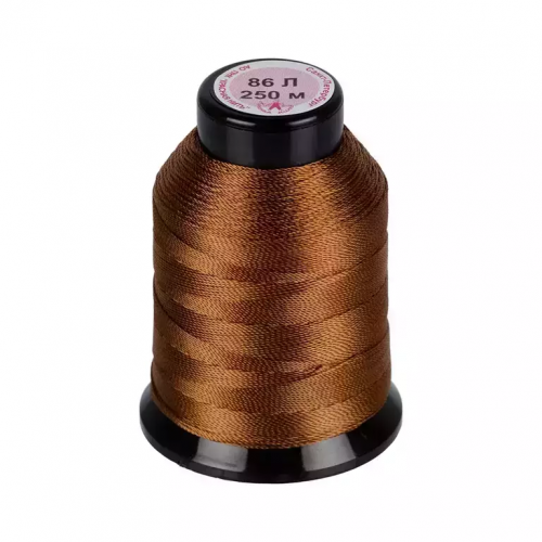 Нитки лавсан 86Л 100% полиэфир 250 м 098 коричнево-рыжий